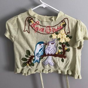 Beautiful Stitched Anthropology Cardi